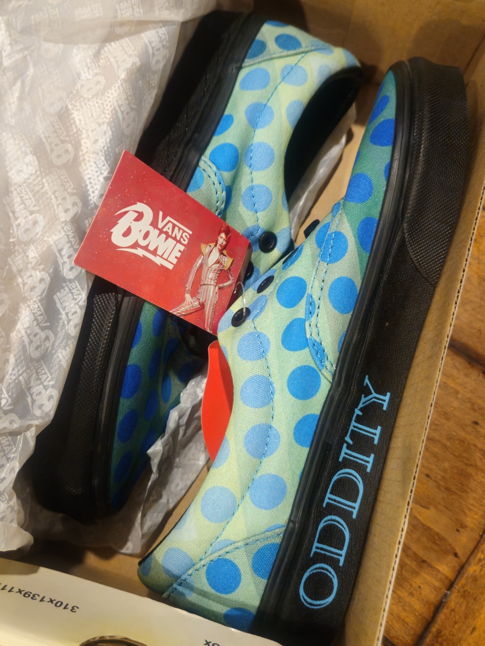 Vans Bowie Oddity Blue Polka Dot Sneakers